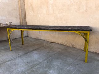 Mesa Taller Industrial Madera y Metal