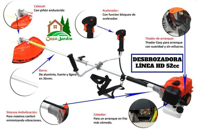 Desbrozadora 52cc 7 en 1
