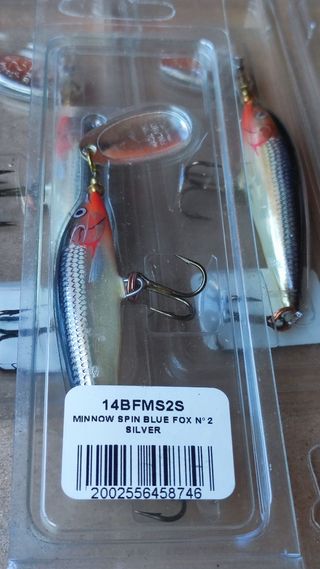 Señuelos Pesca Vibrax Minnow Spin 7cm 9g