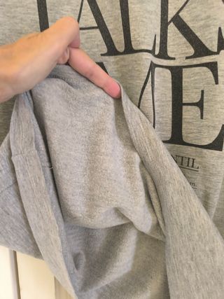 Camisón gris con estampado Black Coffee