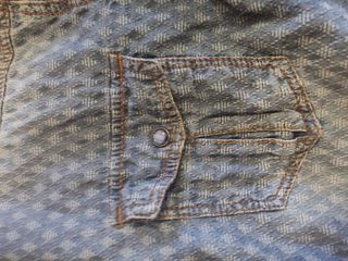 Camicia di jeans fantasia blu
