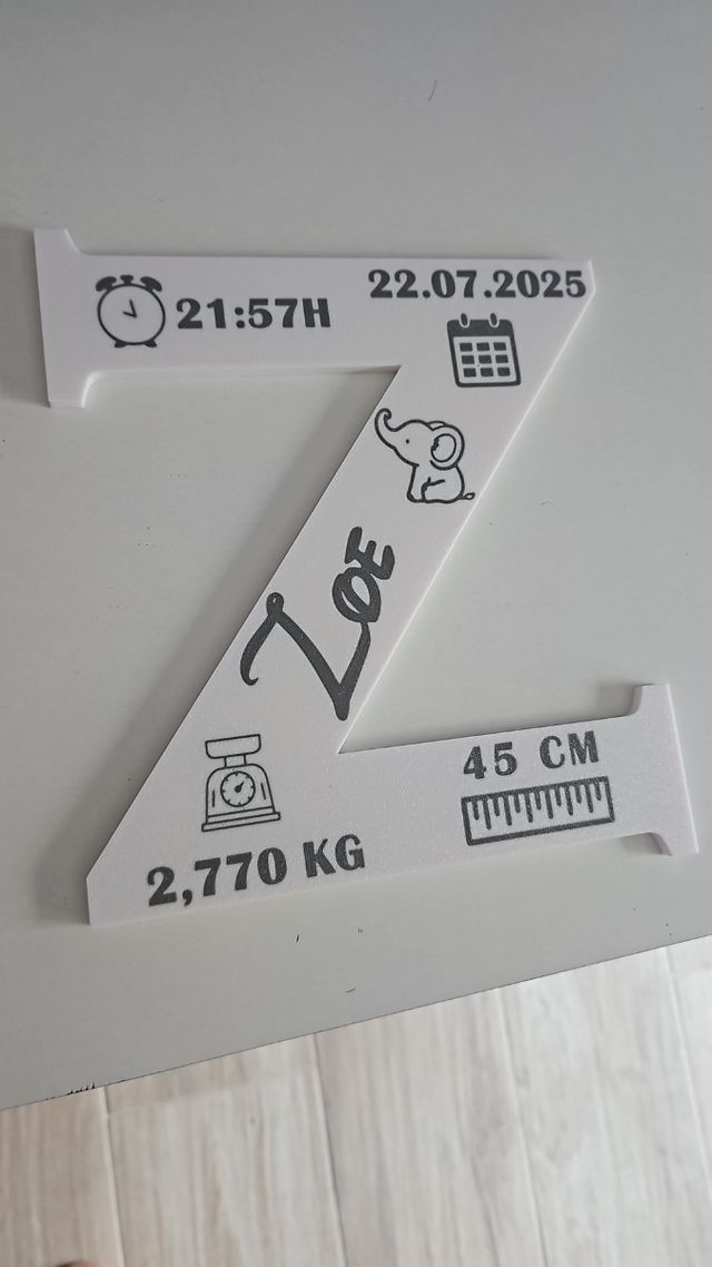 NATALICIO Nacimiento Bebé cualquier figura o letra