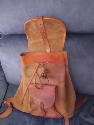 Mochila de Piel Auténtica,( Venta en persona)
