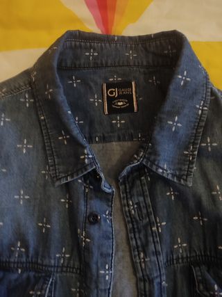 Camicia di jeans uomo fantasia