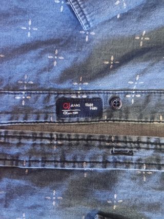 Camicia di jeans uomo fantasia