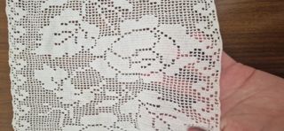 Centrino uncinetto bianco in cotone