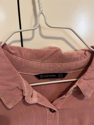 Camisa Stradivarius Rosa Talla S