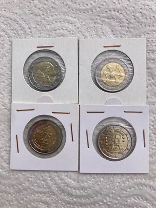 Lote 12 monedas 2 euros conmemorativas Bélgica