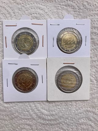 Lote 12 monedas 2 euros conmemorativas Bélgica