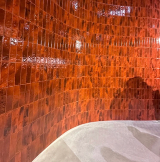 AZULEJO MODELO LUCA LAVA 8X31.5 ROJO