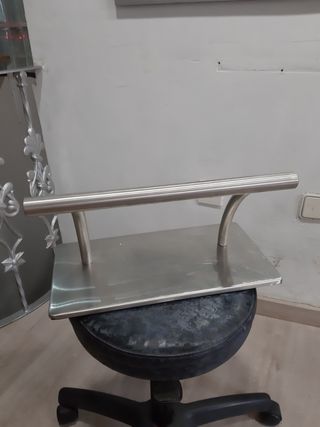 Silla Peluquería Giratoria Metálica