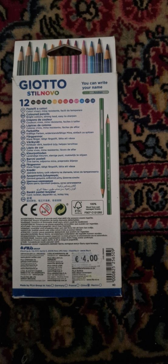 Pastelli Giotto Stilnovo 12 colori