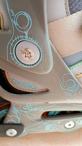 Patines en línea Decathlon Oxelo Talla 38 + bolsa