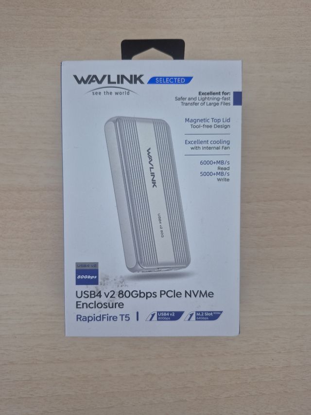 Carcasa WAVLINK USB4 v2 80Gbps NVMe