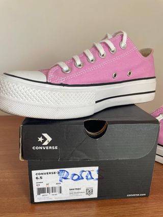 Converse All Star Plataforma Rosa Talla 37
