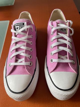 Converse All Star Plataforma Rosa Talla 37