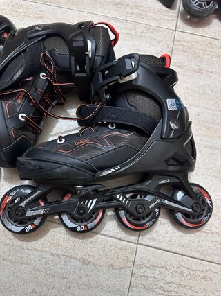 Patines Oxelo Negro/Naranja Talla 36-39