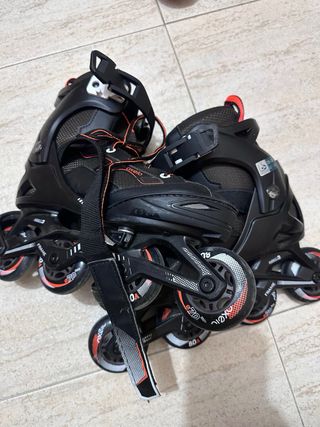 Patines Oxelo Negro/Naranja Talla 36-39