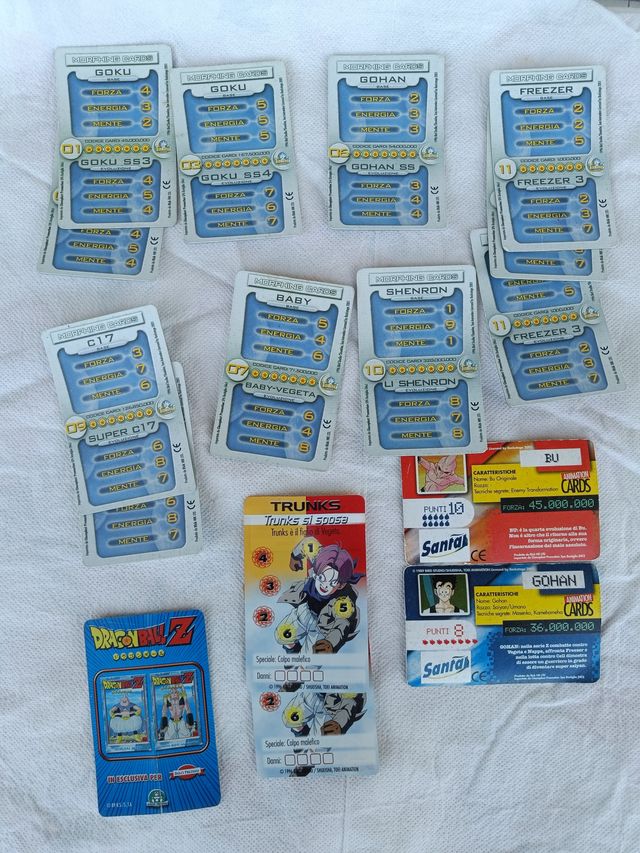 Dragon Ball Cards, Laminards, Stickers e Calamite