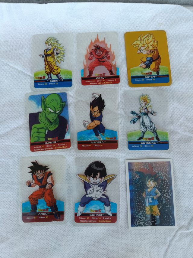 Dragon Ball Cards, Laminards, Stickers e Calamite