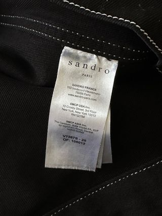 Chaqueta Vaquera Sandro Negra