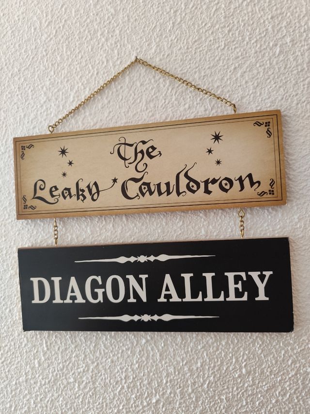 Letrero de Harry Potter