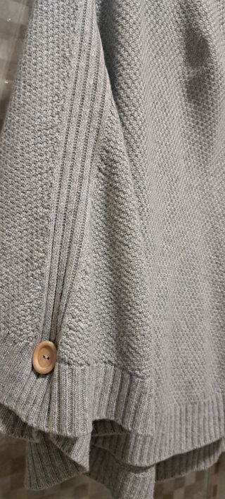 Poncho Lanidor Negro Talla Única