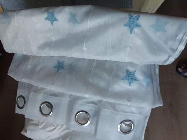 Cortina decorativa con estrellas 1,40 x 2, 58cm