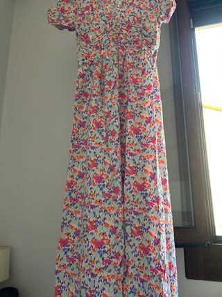 Vestido largo estampado floral verano