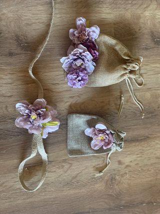 Bolsas de decoración con flores