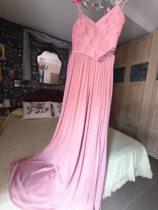 Vestido de fiesta rosa