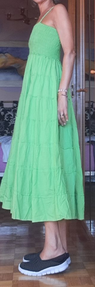 Vestido largo verde