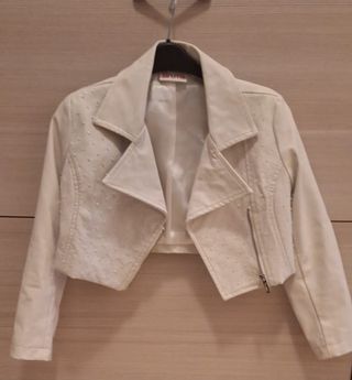 Giubbino Chiodo Ecopelle Bambina 5 Anni