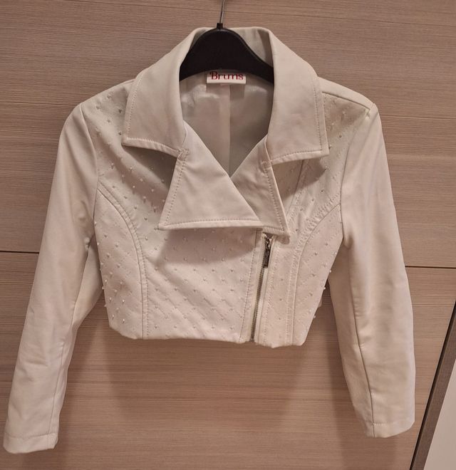 Giubbino Chiodo Ecopelle Bambina 5 Anni