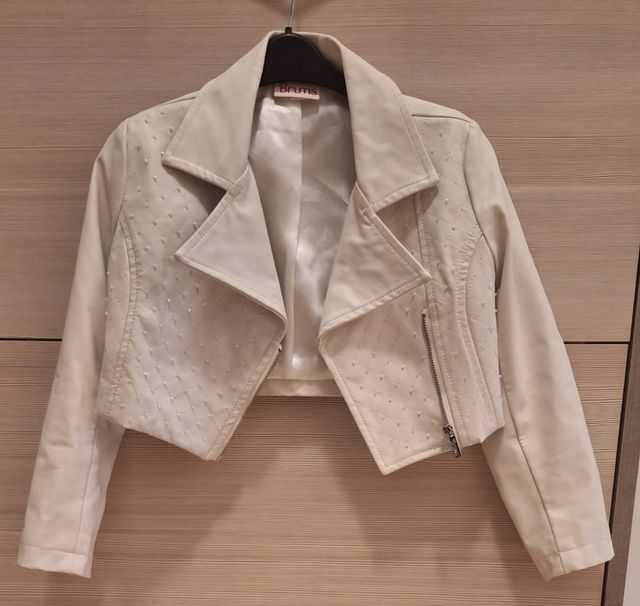 Giubbino Chiodo Ecopelle Bambina 5 Anni