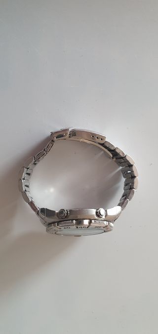Reloj Racer Cronómetro Cuarzo Azul Plata