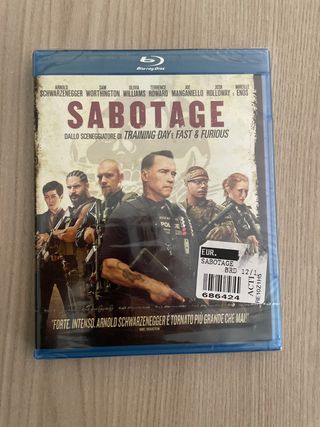 Blu-ray Sabotage Arnold Schwarzenegger Sigillato