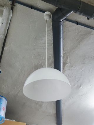 Lampara de techo blanca 35cm