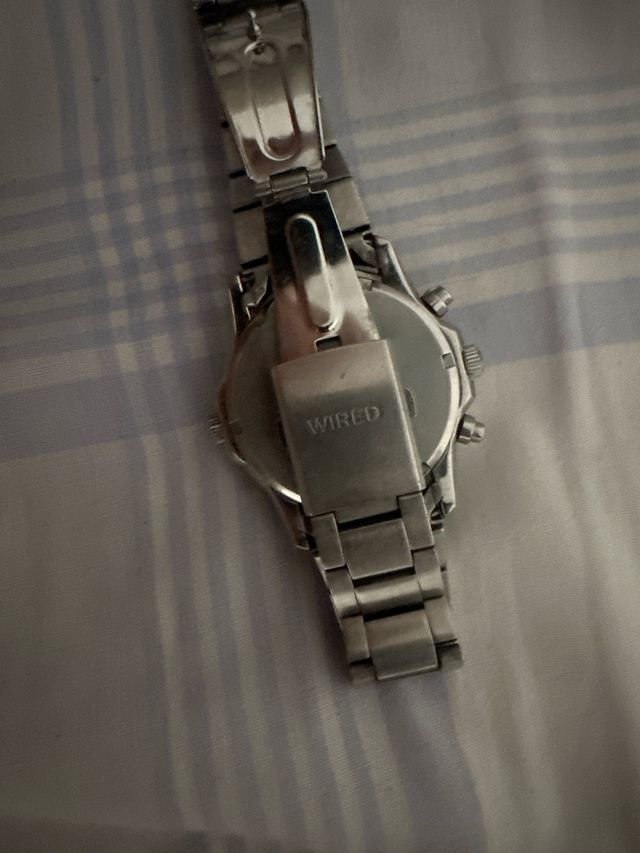 Orologio Seiko Wired blu e argento