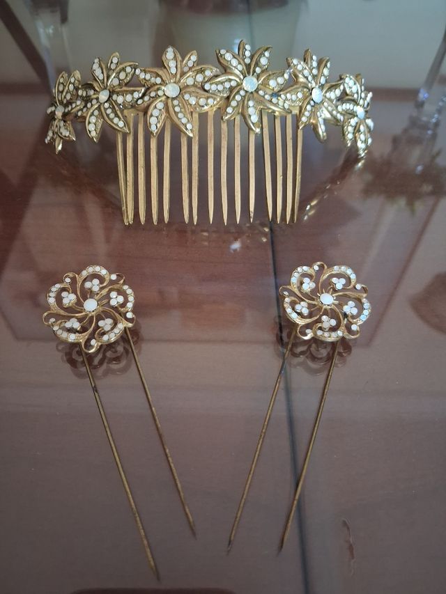 Conjunto Peinas Maite Cárdenas Atelier para Novia