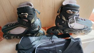 Patines en línea Decatlon Oxelo Talla 42 + bolsa