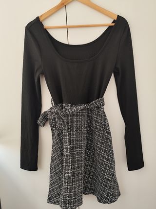 Vestido de invierno tipo tweet