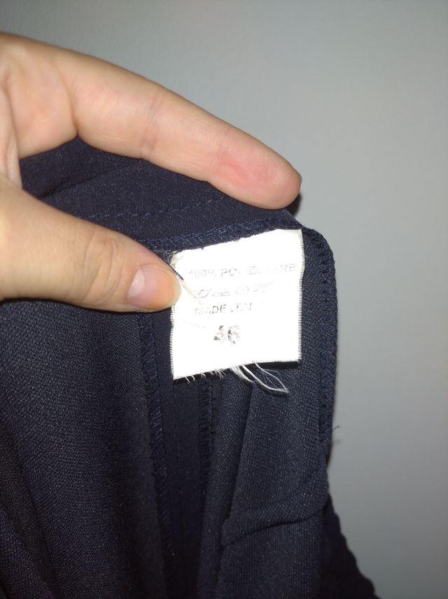 Pantaloni eleganti blu navy