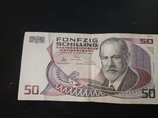 50 Chelines Austriacos - Billete Sigmund Freud
