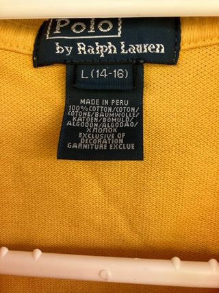 Polo Ralph Lauren niño amarillo