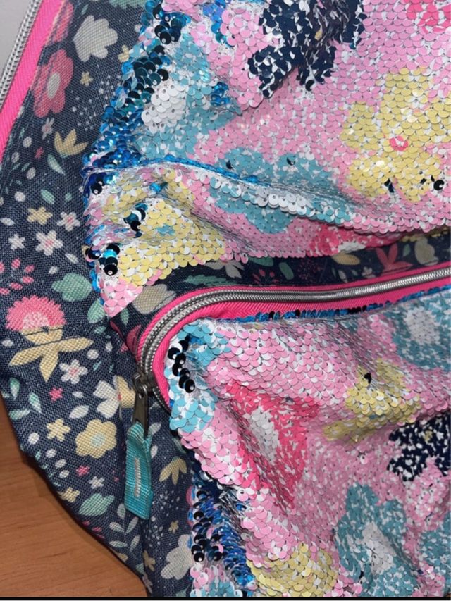 Zaino con paillettes reversibili