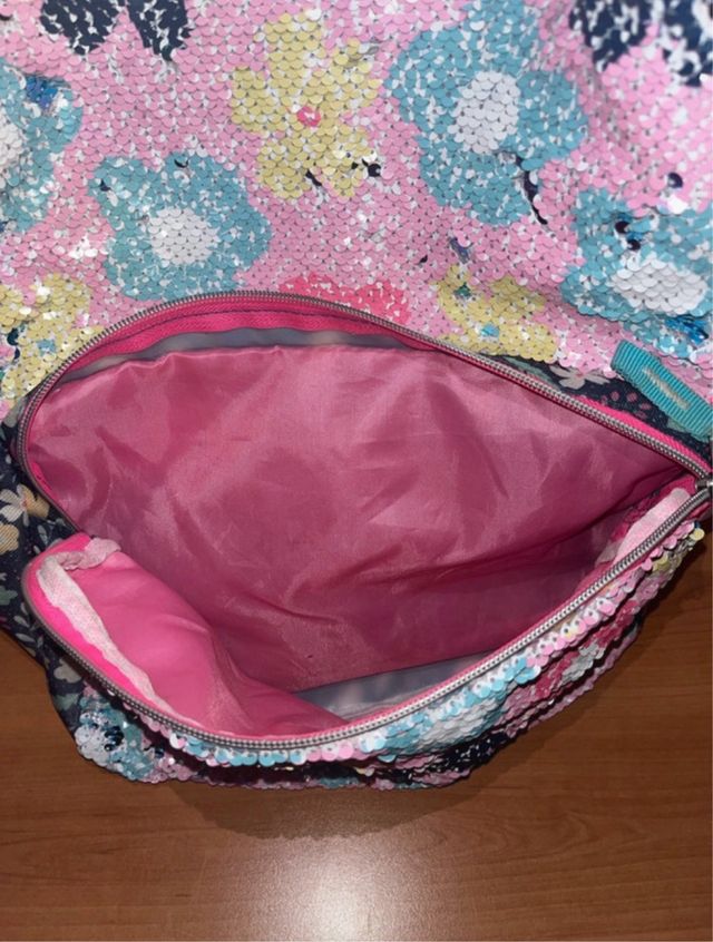 Zaino con paillettes reversibili