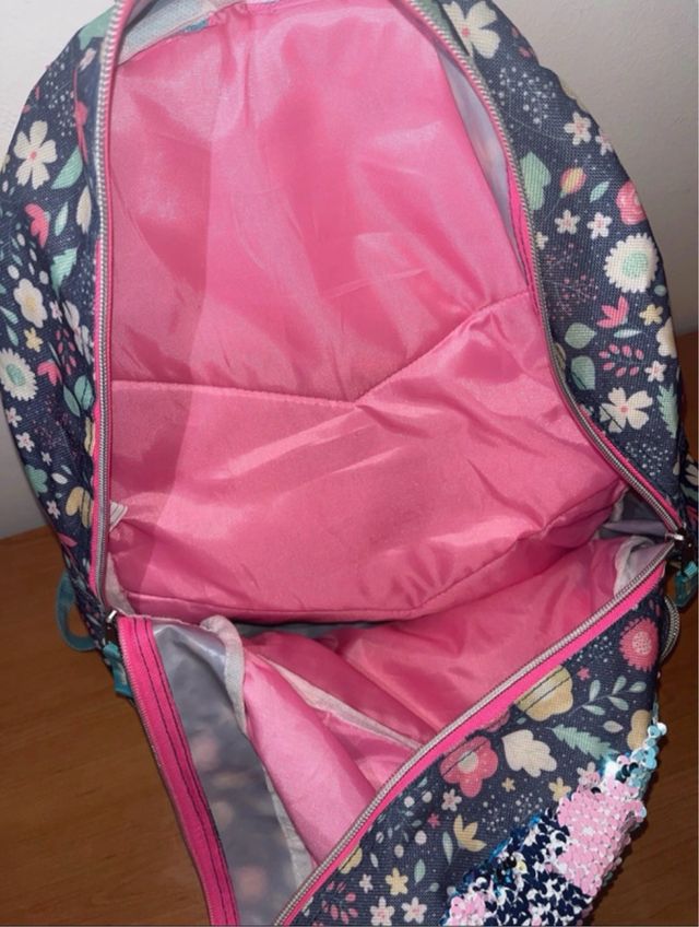 Zaino con paillettes reversibili