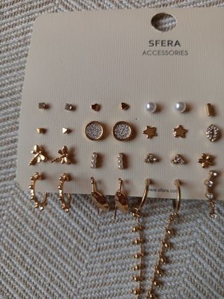 Set 20 pares de pendientes Sfera Accessories NUEVO