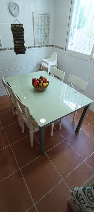 Mesa de cocina cristal